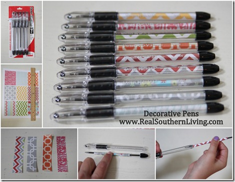 Decorar bolígrafos con papel por Recicla Inventa