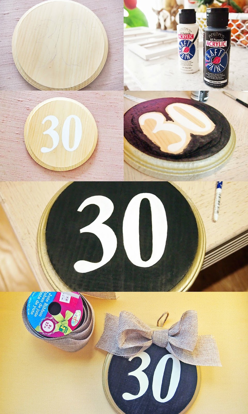 How to make a cute house number for your sweet home (DIY Tutorial) via angelichigo.blogspot.ca