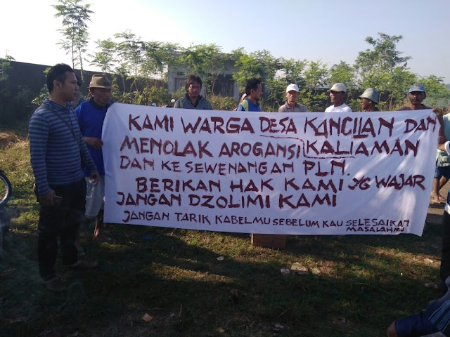 Lagi, Aksi Demo Penolakan Penarikan Kabel SUTT di Jepara 1 3i