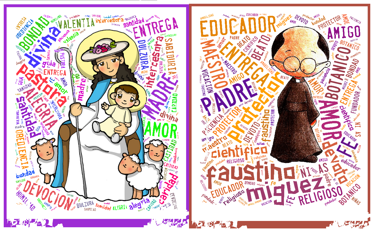 Madre Divina Pastora y San Faustino