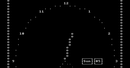 Délimiteur de données: ASCII Clock in Terminal using Python