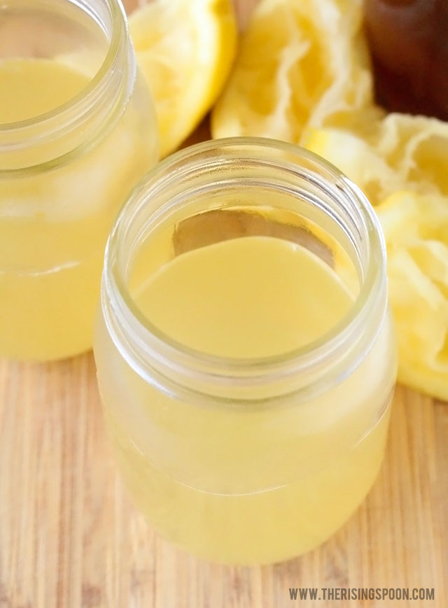 Homemade Pink Lemonade with Honey & Blueberries The Rising Spoon