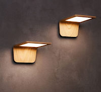Lámparas de pared hechas de madera