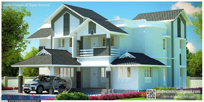 Wonderful Sloped Villa Design 2789 sqft.
