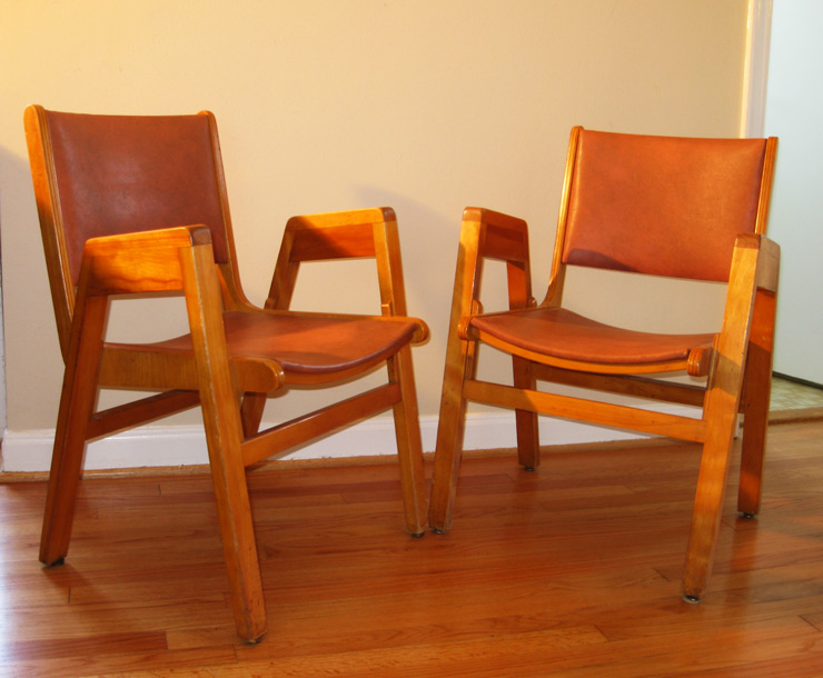 Gotcha Modern! 1950s Canadian Modern Bent Plywood Chairs