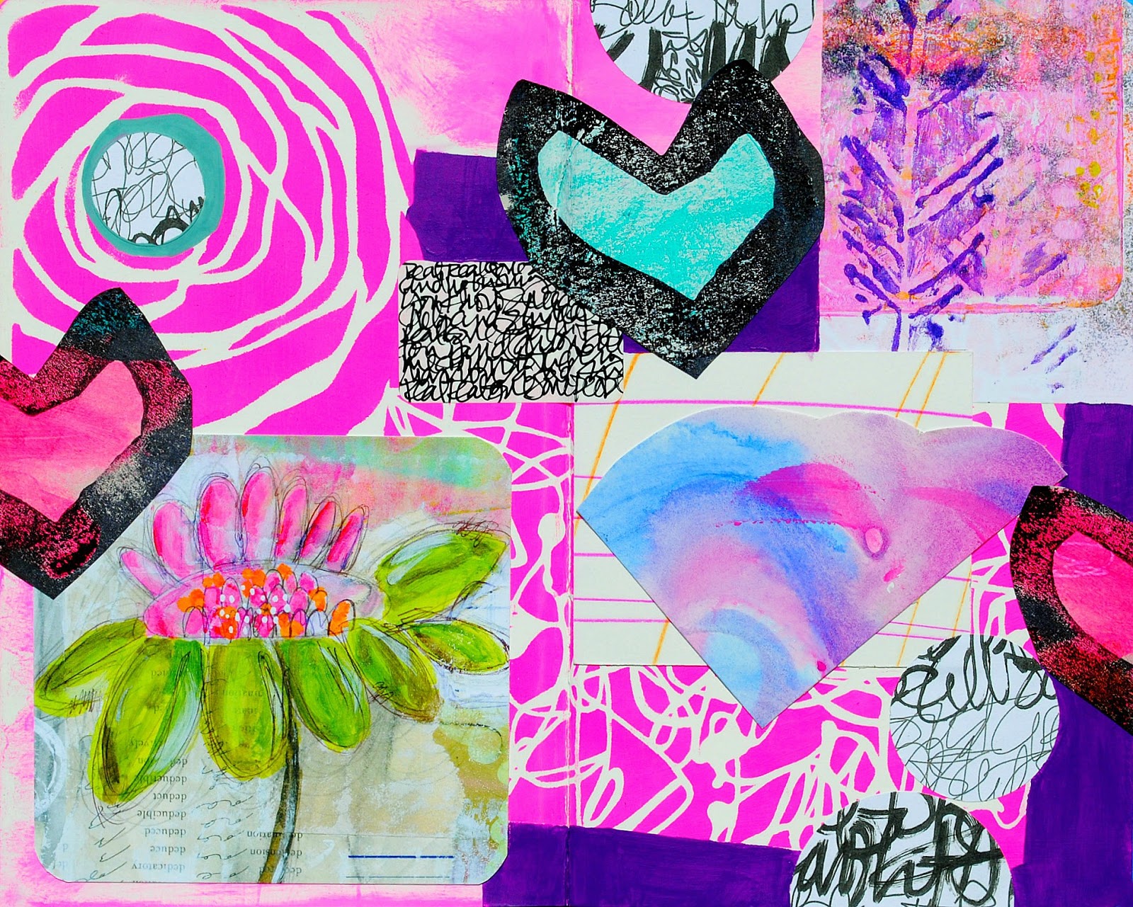 StencilGirl Talk Mixed Media Art Journaling with Mary Beth's Stencils!