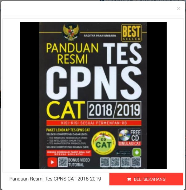Panduan Resmi Tes CPNS CAT 2018-2019