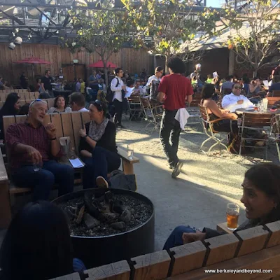 beer garden at Drake's Dealership in Oakland, California