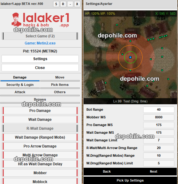 Metin (PVP) Lalaker1 Multihack Beta v100 İndir Ağustos 2018