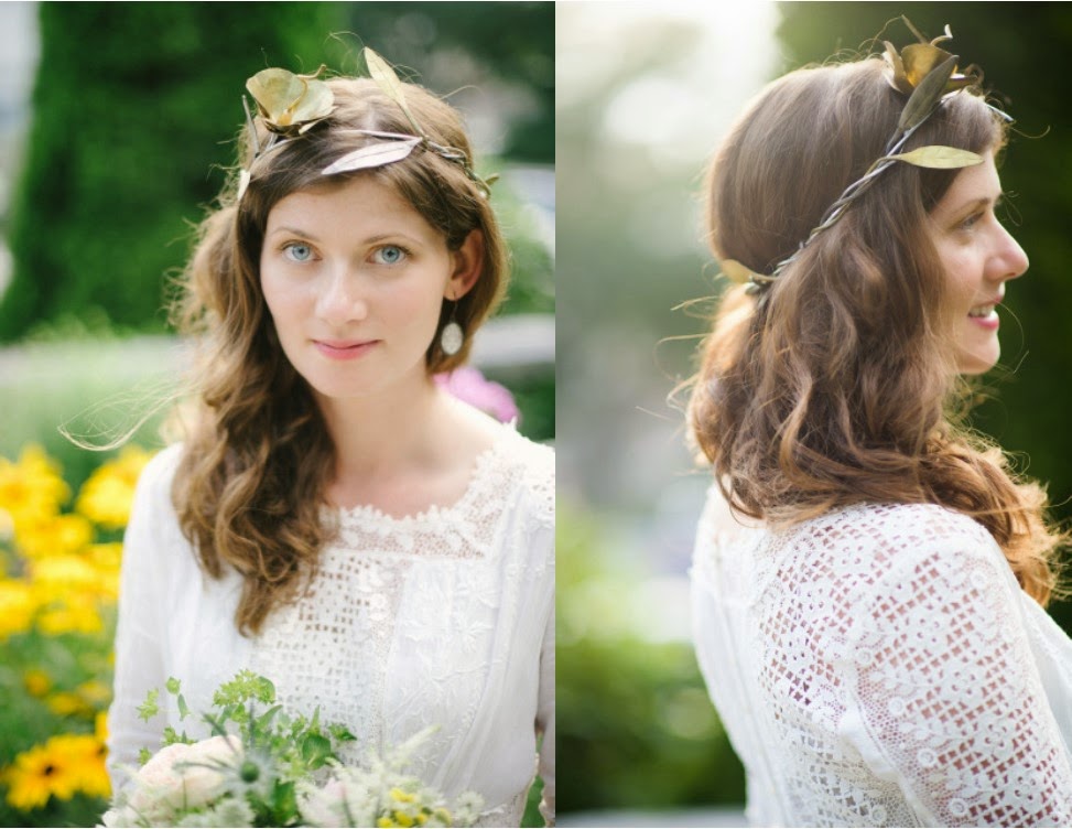 Fly Me to the Moon Trends We Love Floral Crowns for Brides