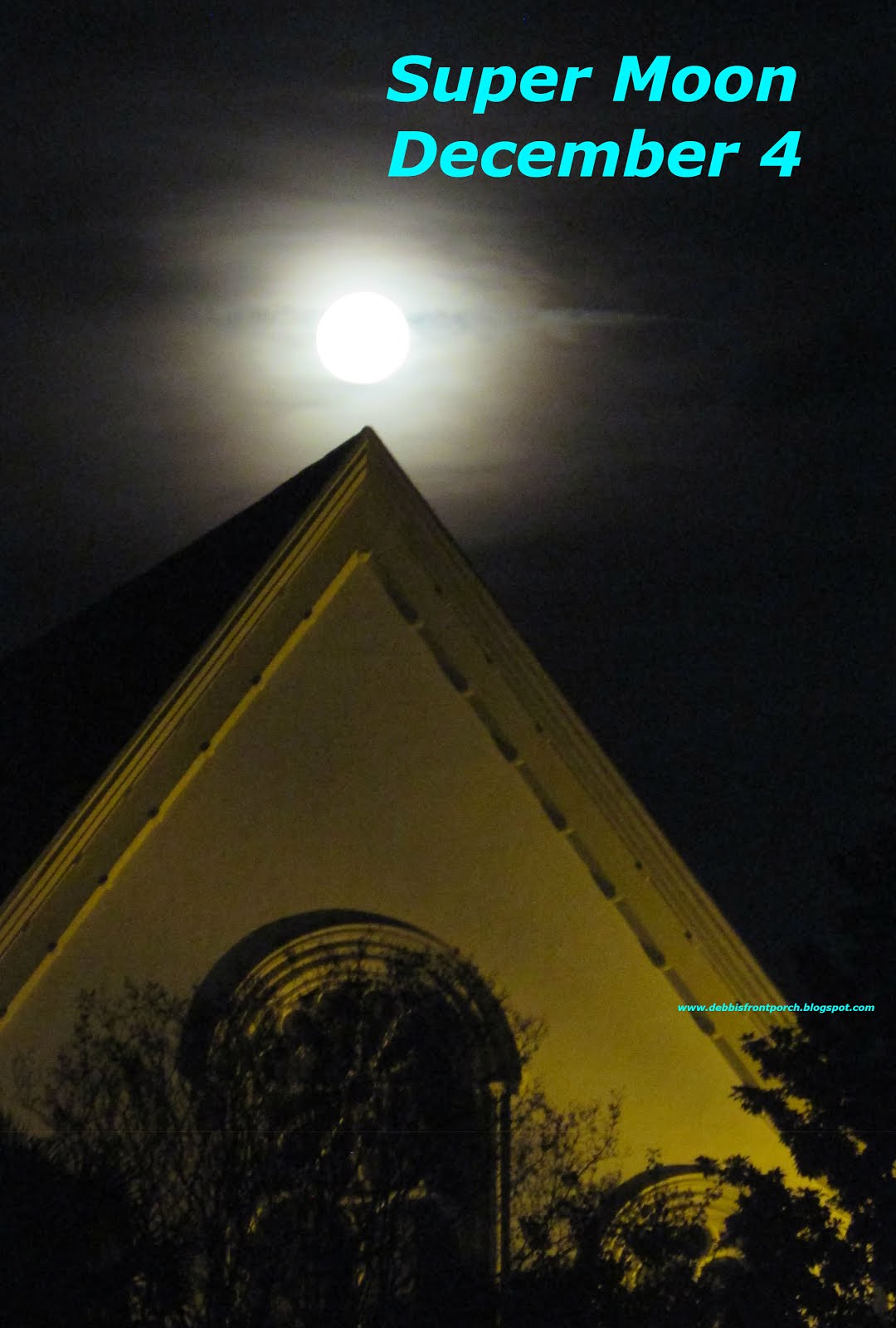 the moon over Citadel Square Church