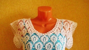 Patrón crochet de blusa de dama con bellísimo diseño