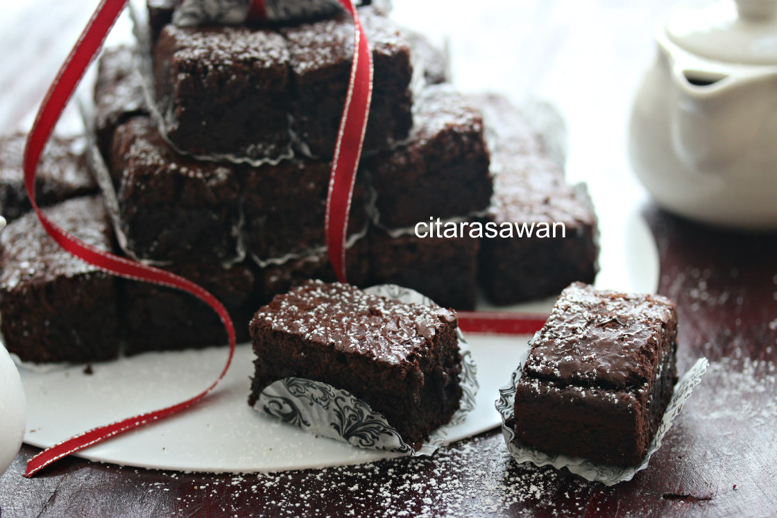 Chewy Fudgy Brownies Resepi Terbaik