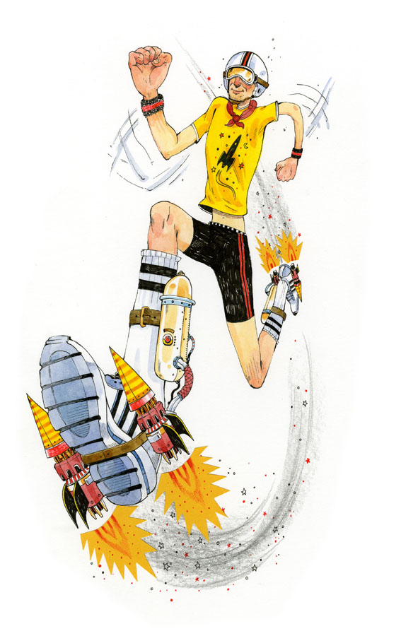 Drawing On Deadline Rocket Shoes