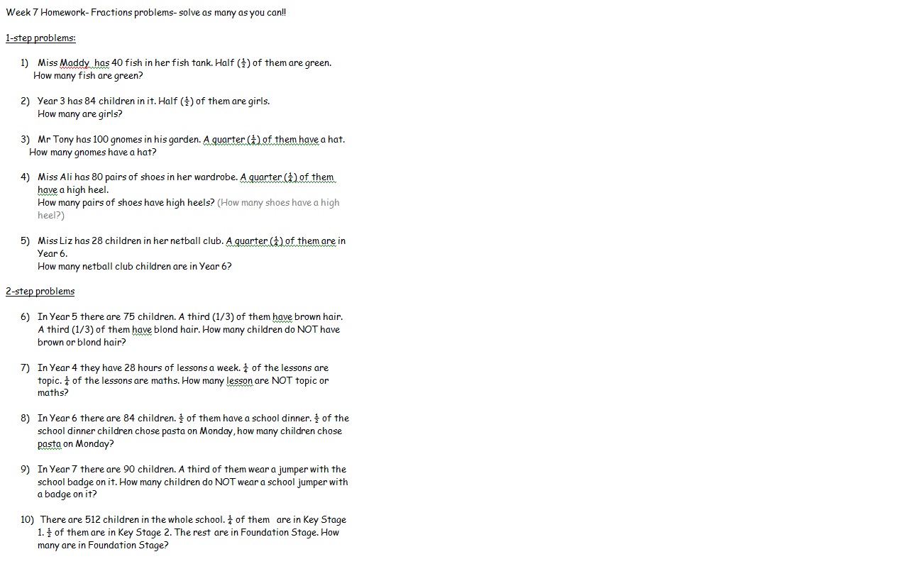 Year 5's Awesome Blog!: Maths Week 7