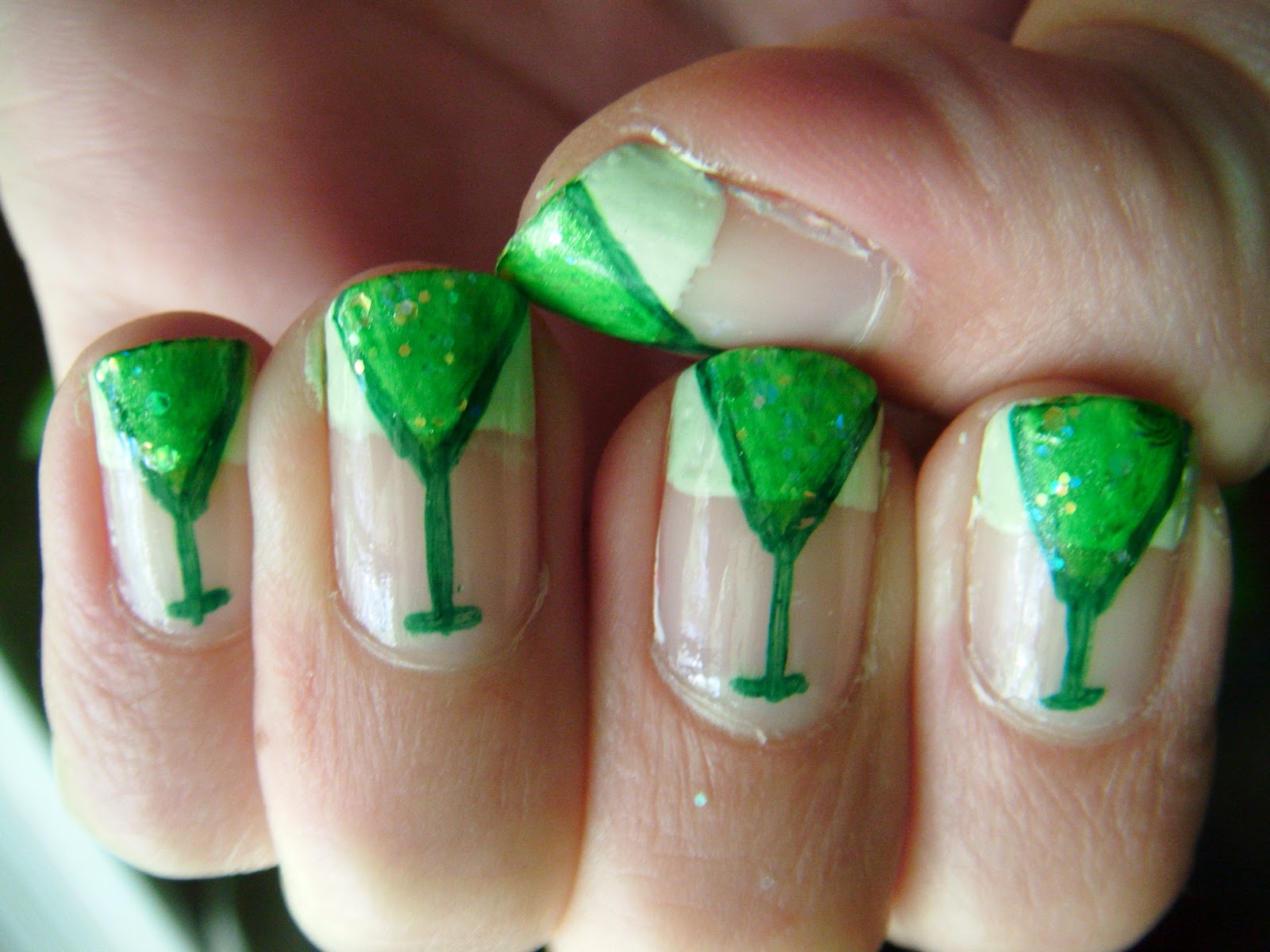 Nailed It! Martini Glass Nails