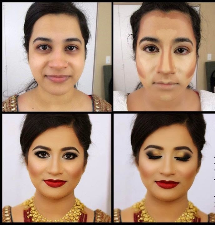 Best way to apply foundation/Base on your face tutorial pics Just Bridal