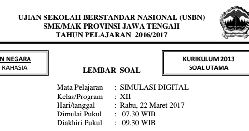 Contoh Soal Usbn Smk Simulasi Digital Ilmusosial Id
