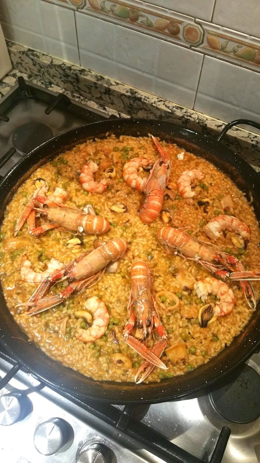Les receptes del Miquel Paella de marisco