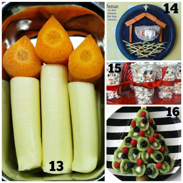 Healthy Holiday Snacks Collage 4