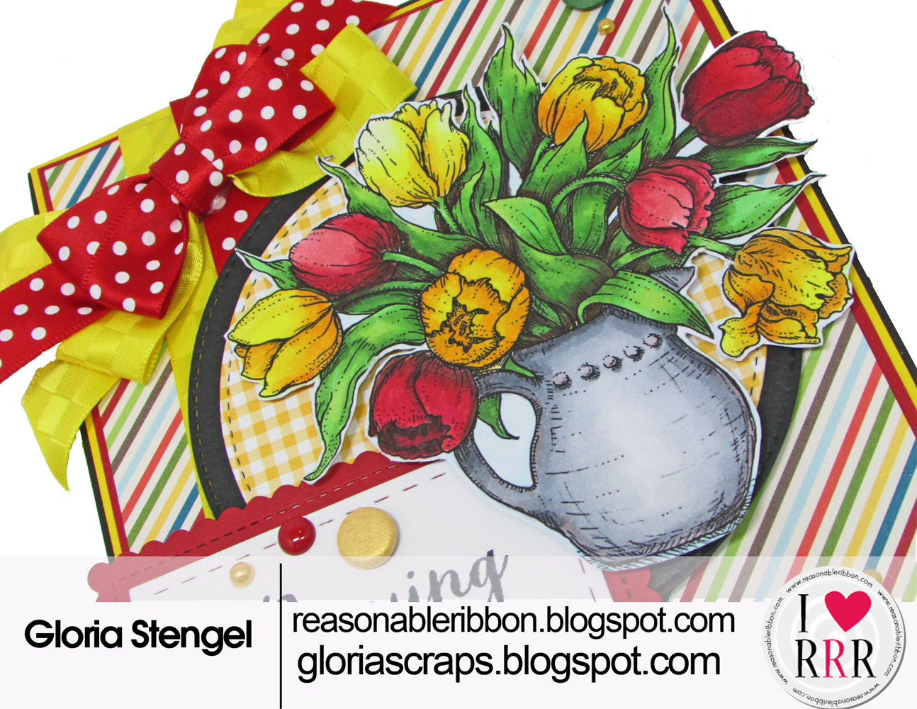 Scraps of Life: Really Reasonable Ribbon March Blog Hop