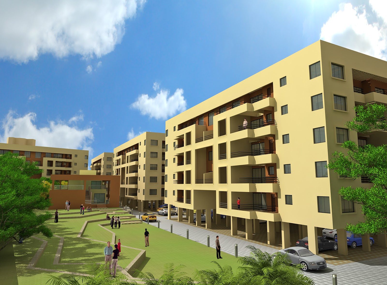 Architectural Portfolio Atria Housing Society, At Dhanori Pune