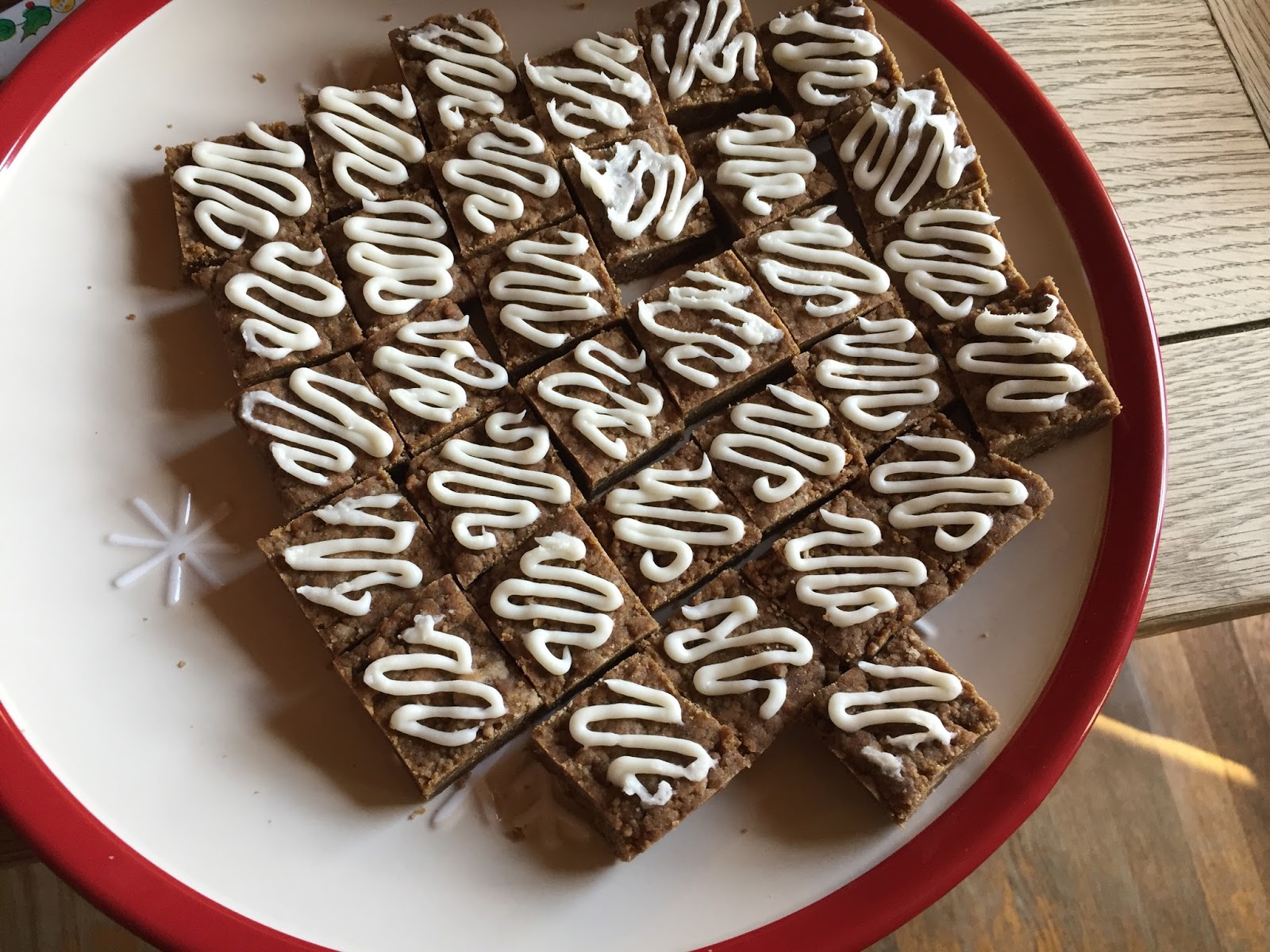 Within My Means: Gingerbread Bar Cookies with Eggnog Buttercreme Piped ...