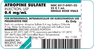 atropine antidote atropine antidote