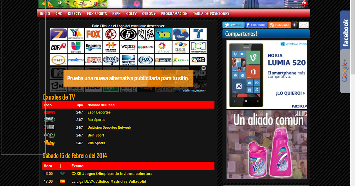 MEJORWEBS: FUTBOLENVIVOLANDIA MEJORWEBS: FUTBOLENVIVOLANDIA