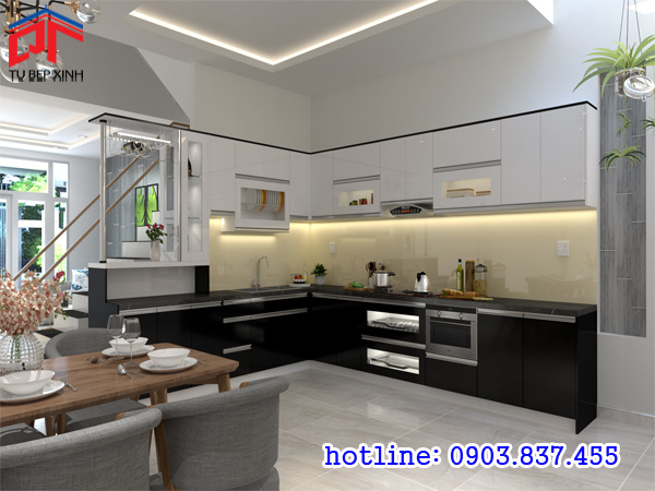 Tủ bếp chữ L sang trọng Tủ bếp chữ L hiện đại, Tủ bếp chữ L được ưa chuộng nhất, tủ bếp chữ L đẹp, tủ bếp chữ L tiện dụng, tủ bếp chữ L siêu tiện nghi