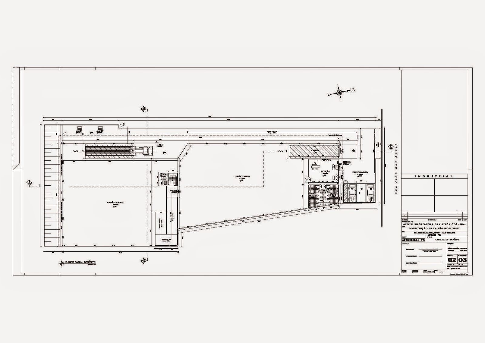 Planta Baixa Galpão Industrial ENSINO