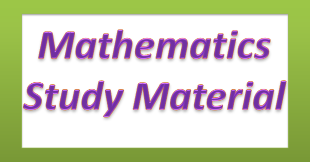 10th class Mathematics Study Material for slow learners 