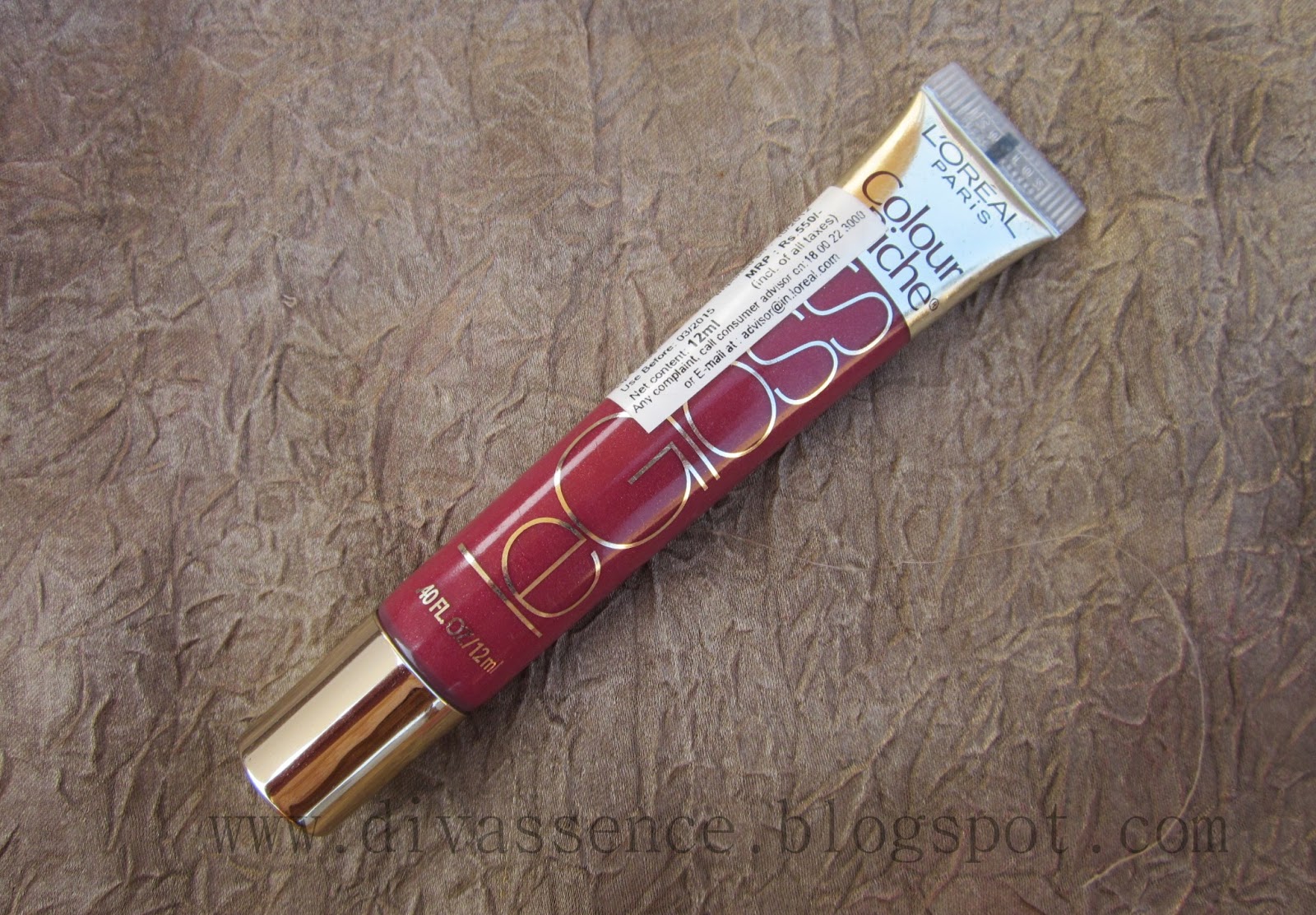 L'oreal Paris Color Riche Le Gloss in Blushing Berry: Review
