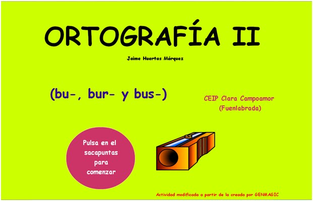 Interesante juego interactivo para trabajar la ortografía completando dictados.