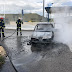 Ιόνια Οδός:Σταμάτησε να πληρώσει τα διόδια ...και το αυτοκίνητό του τυλίχθηκε στις φλόγες 
