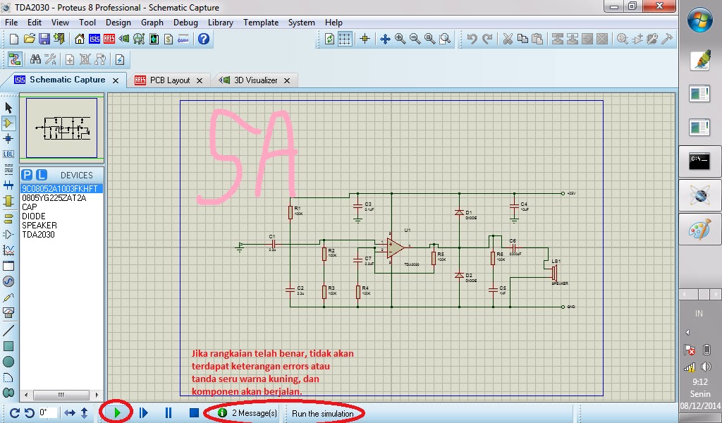 TEKNIK ELEKTRONIKA INDUSTRI: PROTEUS 8 UNTUK MENDESAIN KOMPONEN PCB