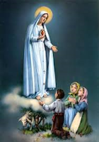 Virgen de fatima y pastorcitos