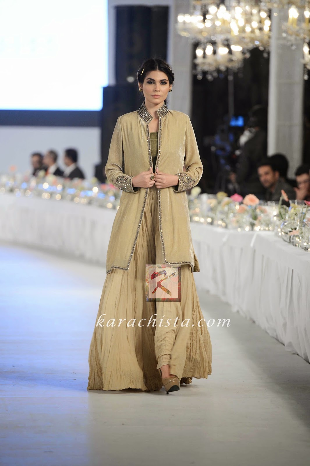 Sublime PFDC Swarovski Couture Amna Baber in Sublime Swarovski crystals ensemble
