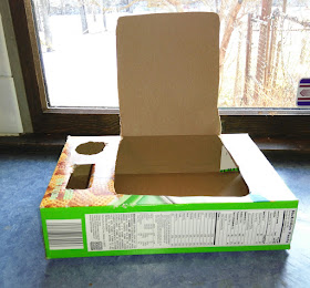 Things to do with a recycled cereal box.