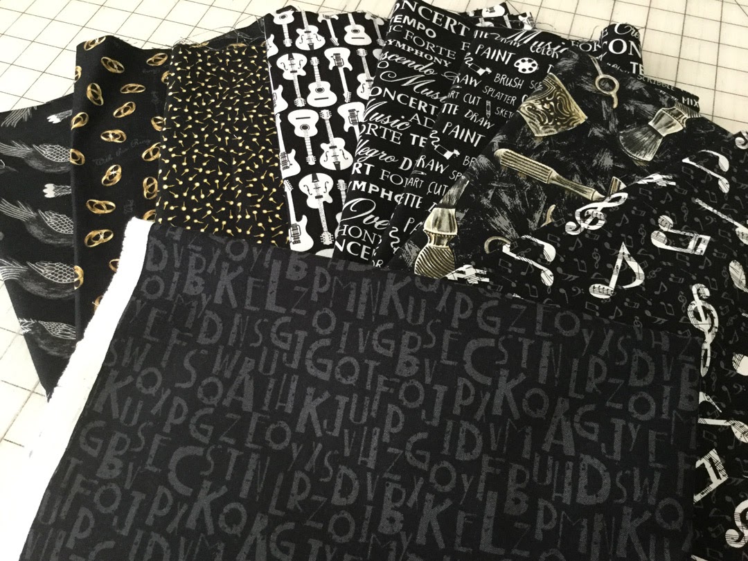 Eat, Sleep, Quilt More fabrics, little project