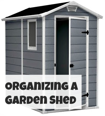 Organized garden shed