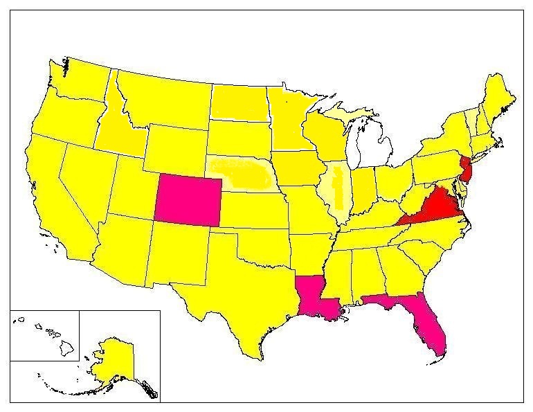 US Map - Status
