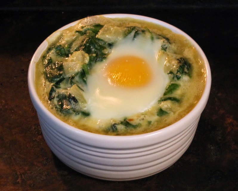 The 99 Cent Chef Baked Eggs Forentine