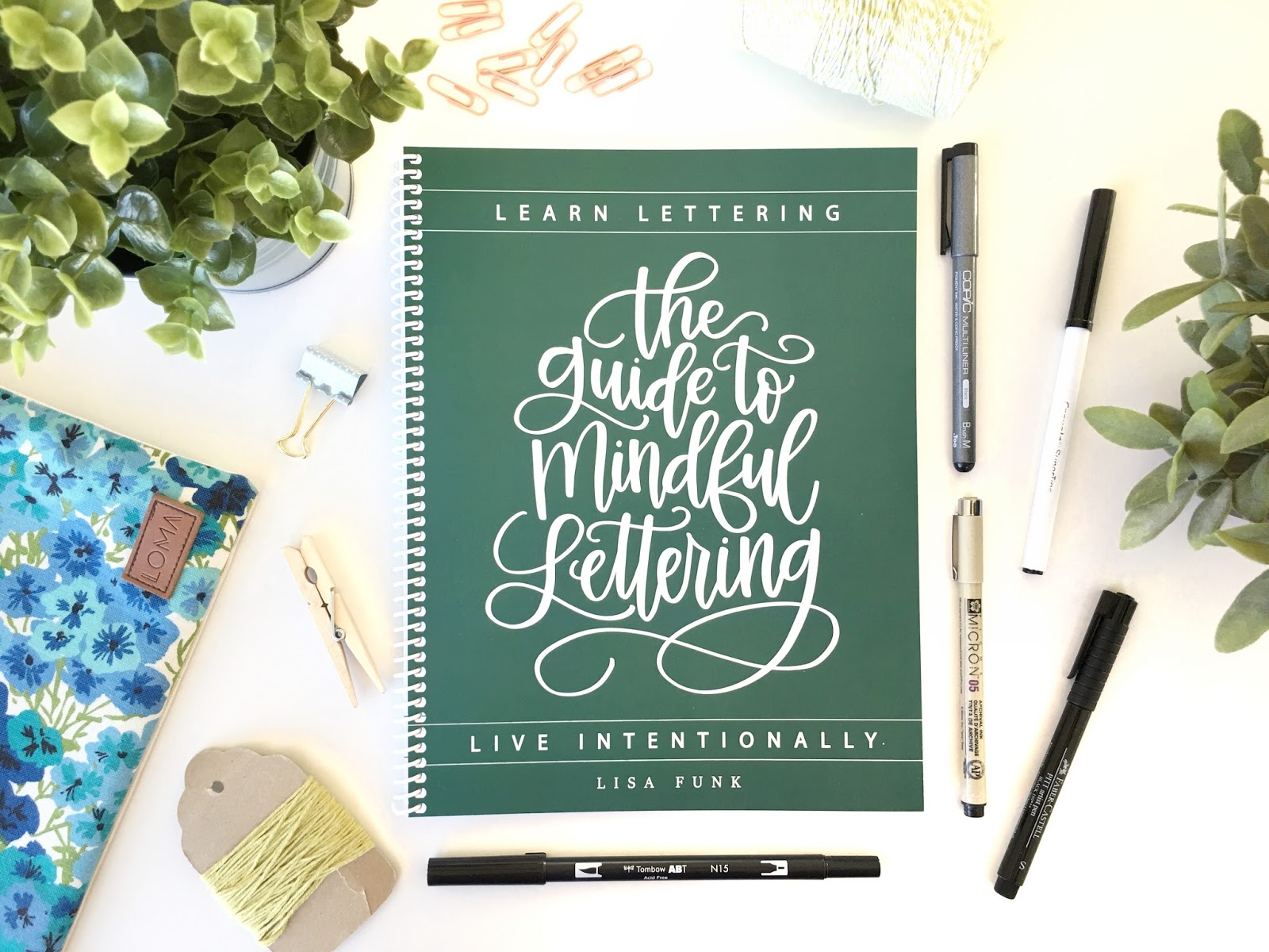 Lisa Funk, Learn Lettering on Instagram: “Announcing Daily Mindful  Lettering!!! The newest Lettering Workbook. 🙌🏻 . H…