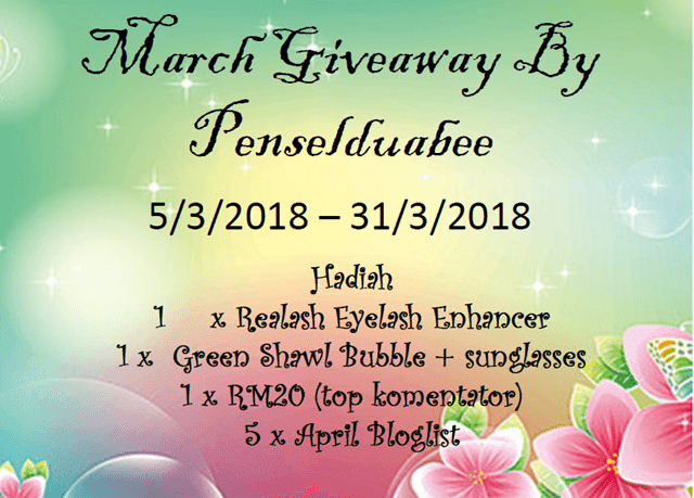 March Giveaway By Penselduabee