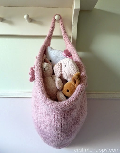 Felted Hanging Storage Bag Craft me Happy! Felted Hanging Storage Bag