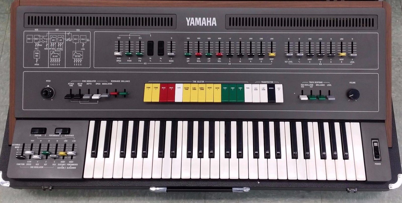 MATRIXSYNTH Vintage Yamaha CS50 Synthesizer Keyboard