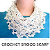 Beautiful soft crochet snood scarf