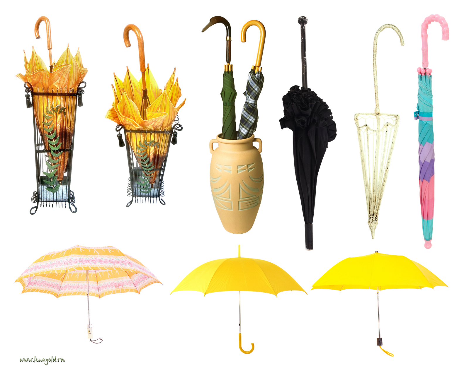 Сложенный зонт рисунок