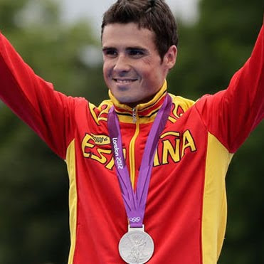 medalla de plata Javier Gomez Noya en Triatlon masculino España Juegos Olímpicos de Londres 2012